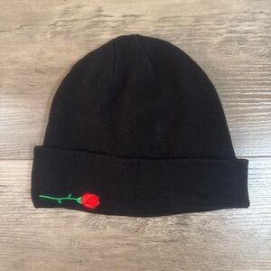 Teeqo Black Rose Beanie